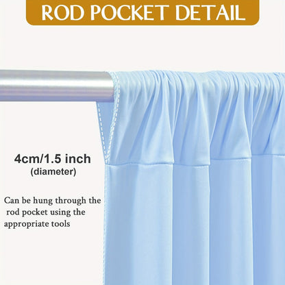 Photography Backdrop 4-Pack 5x10ft Polyester Spandex Background Cloth | Wrinkle-Resistant, Soft & Smooth with Pole Pockets | Wedding