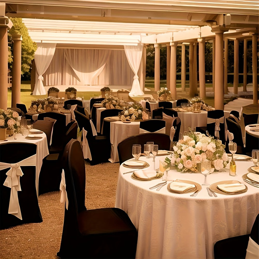 Spandex Chair Covers Bulk, Elastic Stretch Universal Fit Banquet Chair Protectors, Wedding Chair Covers for Weddings