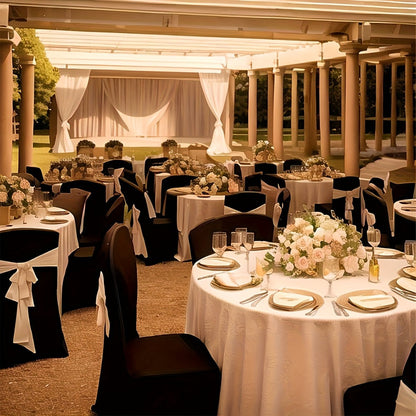 Spandex Chair Covers Bulk, Elastic Stretch Universal Fit Banquet Chair Protectors, Wedding Chair Covers for Weddings