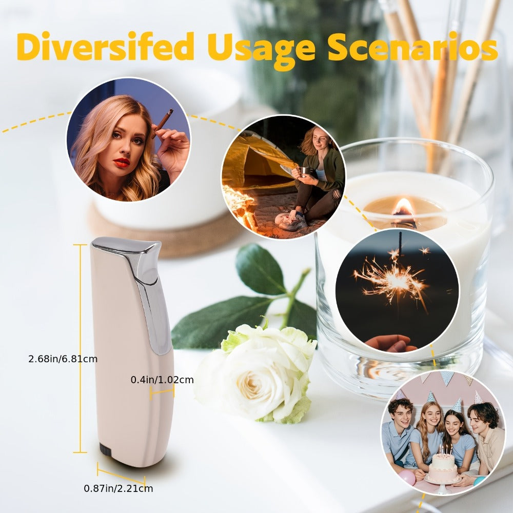 Windproof Lighter 2-Pack, Slim Portable Pocket Lighter with Mirror Finish, Refillable Butane Flame