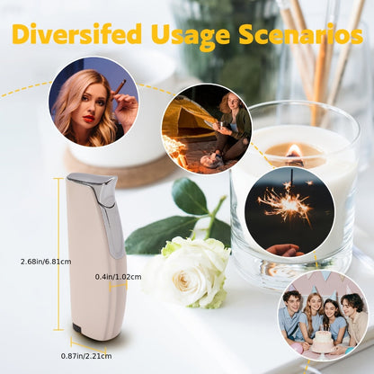 Windproof Lighter 2-Pack, Slim Portable Pocket Lighter with Mirror Finish, Refillable Butane Flame