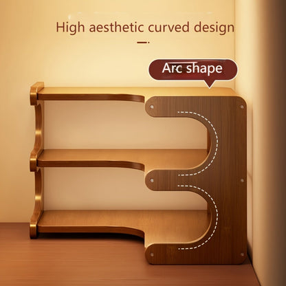 Corner Shelf Organizer 2 3 Tier Space Saving Desk Corner Rack for Home Office Bedroom Living Room