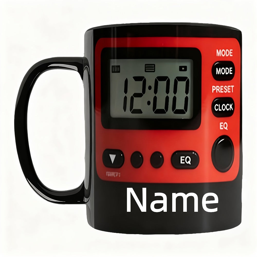 Personalized Ceramic Coffee Mug Custom Name or Text 11oz Customizable Cup for Hot Cold for Home Cooking, Dining and Outdoor Meals