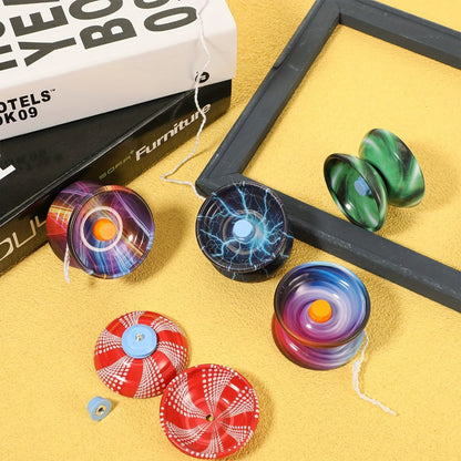 Metal Alloy Yoyo Bulk 50 Pcs Responsive Yo-Yo Set for Beginners Kids Adults Auto Return for Parties, Celebrations and Guest Favors