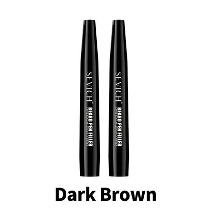 Beard Filler Pencil with Brush, Waterproof Beard Pencil for Fuller Thicker Beard, Fills Sparse Patchy Beard & Mustache