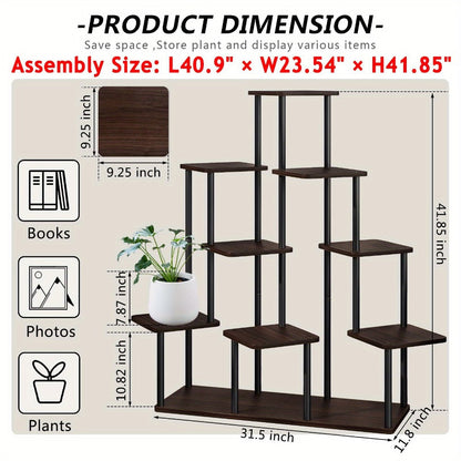Plant Stand Indoor Multi Tier Corner Metal Flower Stand Tall Plant Shelf for Living Room Bedroom Patio for Garden, Patio and Yard Use