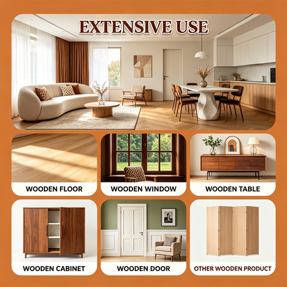 Wood Scratch Wax – Hardwood Floor & Furniture Restorer Polish for Cabinets, Doors, Tables – Fix Scratches