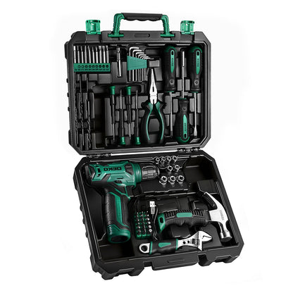 Cordless Drill Tool Kit 119/151PCS, 8V/12V Electric Power Drill Set with Screwdriver, Hammer, Wrench