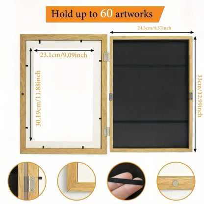 Kids Art Frames Front Opening Changeable Artwork Display Frames for Children Drawings Crafts Photos Wall Gallery – Set of 2 or 4