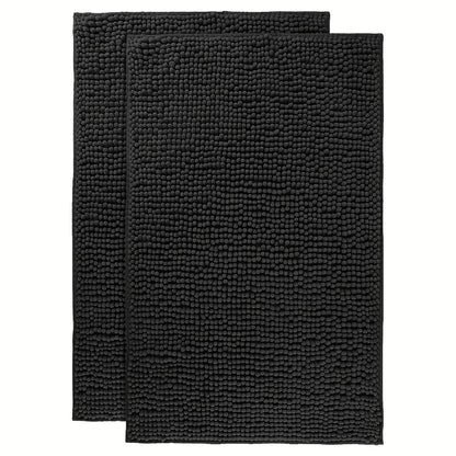 Chenille Bath Rug Extra Thick Bathroom Mat, Multiple Sizes & Colors for Entryways, Bedrooms and Living Spaces