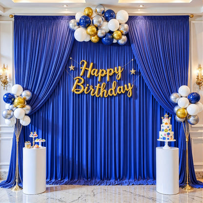 4-Pack 5x10ft Elegant Spandex Photography Backdrop | Wear-Resistant, Wrinkle-Free, Soft & Opaque Party Decoration Banners for Weddings