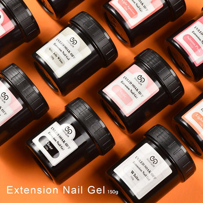 Builder Gel for Nail Extensions 150g Apex Strengthening Kit 13 Shades Clear White Pink Nude Milky Jelly Salmon UV LED Cure Professional
