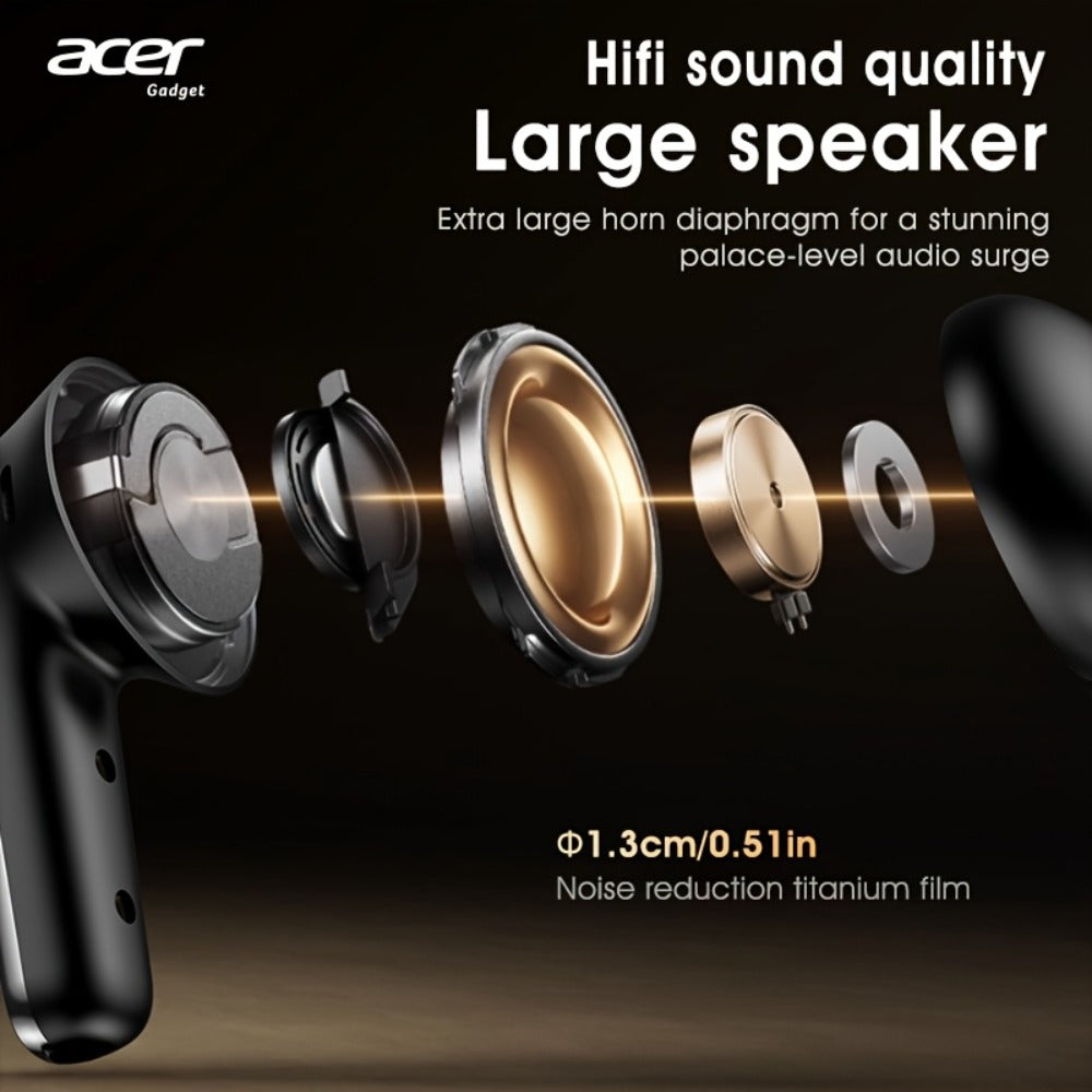 Wireless Earbuds Acer Mini Bluetooth 5.4 with Touch Controls, Call Noise Reduction Mic and Three Colors
