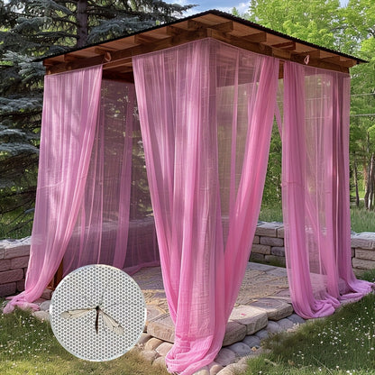 Outdoor Curtains | Sheer Mesh Rod Pocket Patio Gazebo Porch Wedding