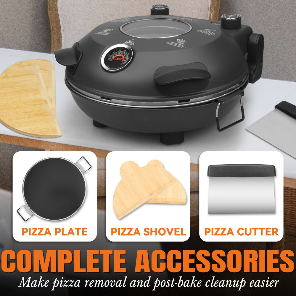 Electric Quesadilla Maker 9.5 Inch, Grilled Cheese Machine, Extra Stuffing, Easy 6-Wedge Slice, Feet