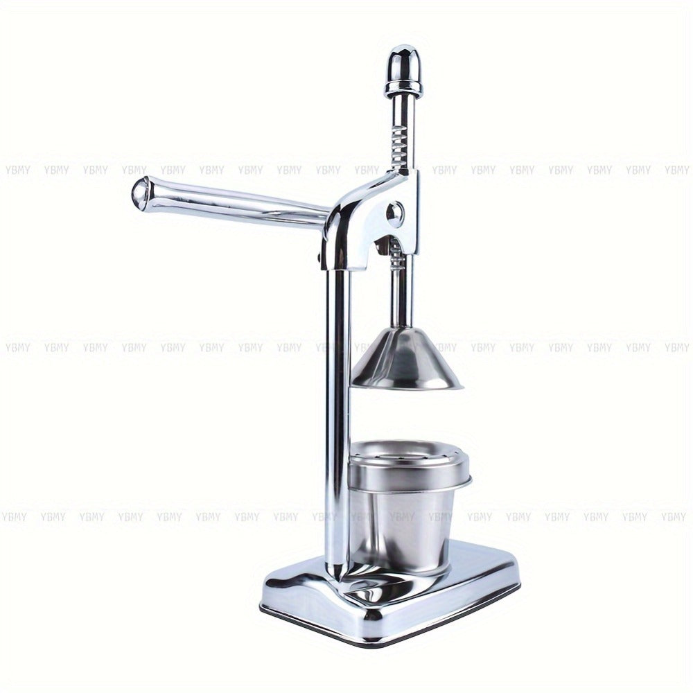 Manual Citrus Juicer Stainless Steel Lemon Squeezer with Lever Press for Home Cooking, Dining and Outdoor Meals