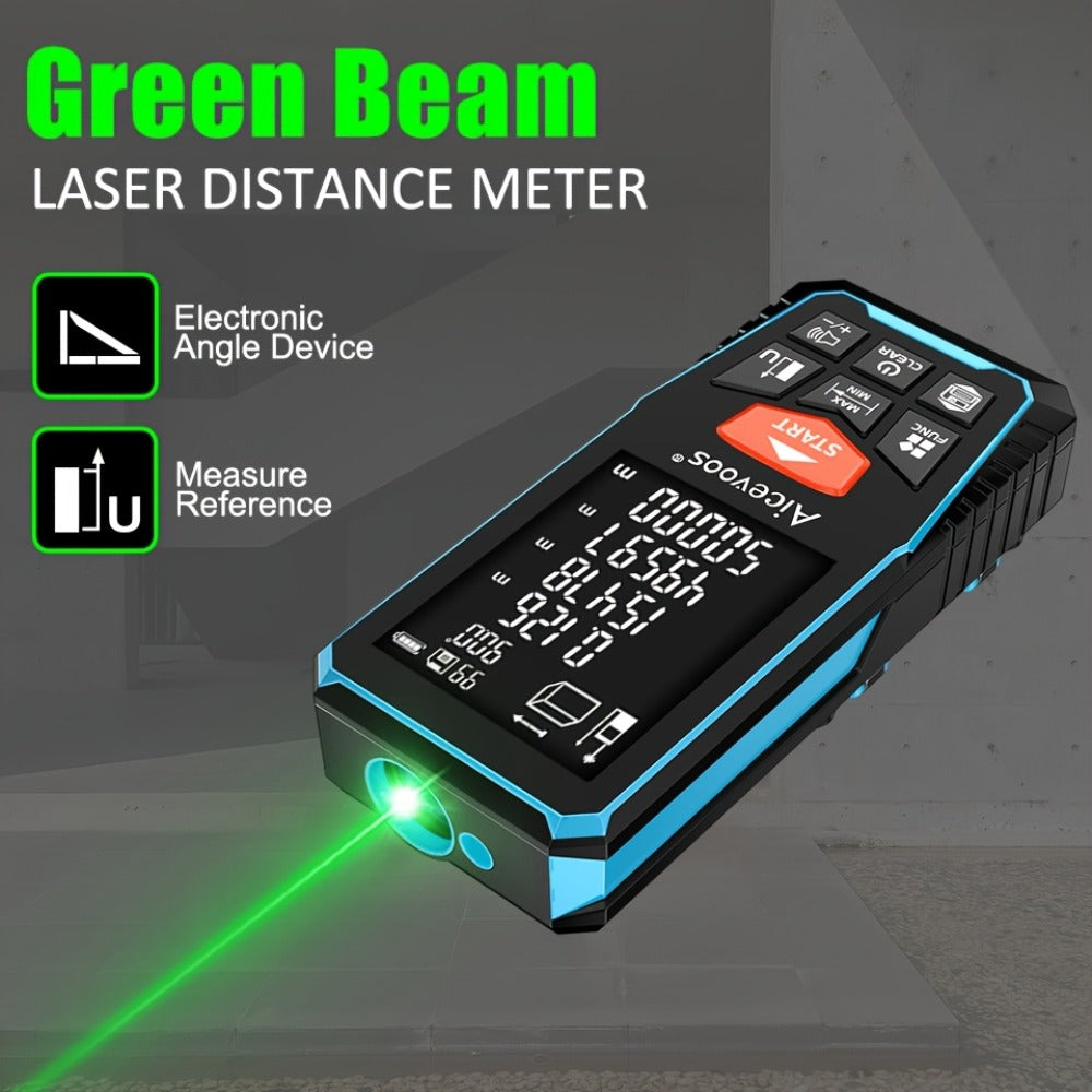 Laser Distance Meter Green Beam Digital Rangefinder 50M 70M 100M 120M Laser Tape Measure for Entryways, Bedrooms and Living Spaces