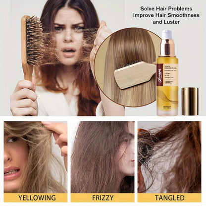Argan Oil Hair Mask Deep Conditioning Treatment with Collagen | Cold Press Moroccan Oil for Dry Frizzy Curly Fine Hair | Long-Lasting