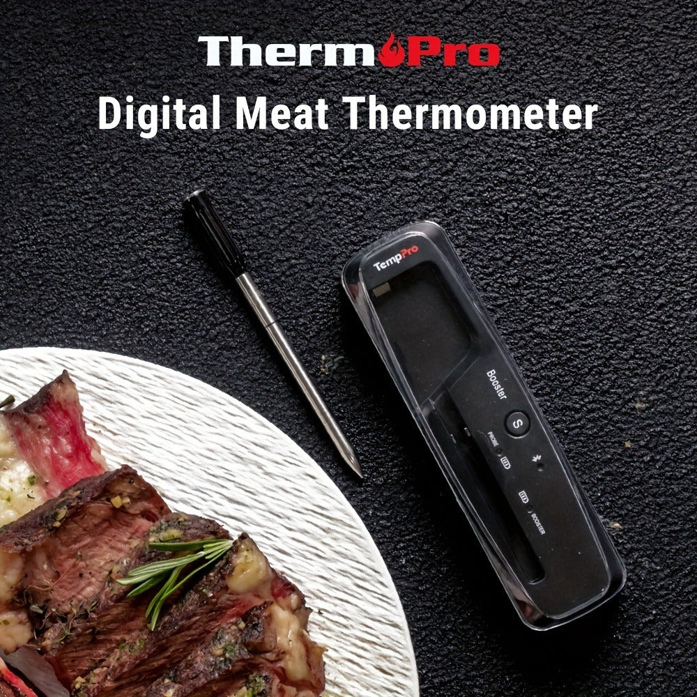 Wireless Meat Thermometer 500Ft Bluetooth, Dual Sensor Digital Food Thermometer for Oven, Grill, BBQ