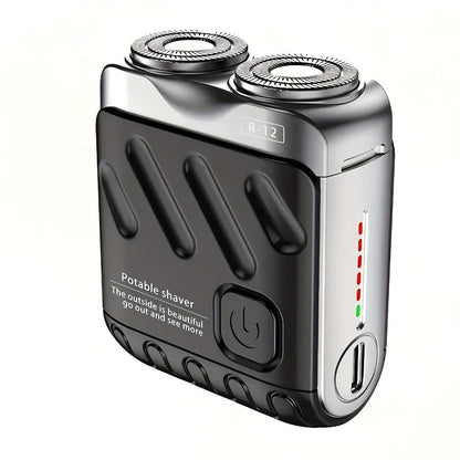Electric Shaver Magnetic Dual-Blade Mini Razor with Two Speeds, USB Charging and Select Waterproof Options