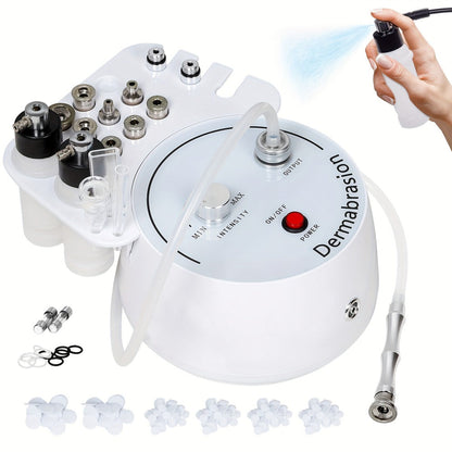 Microdermabrasion Machine Professional 3-in-1 Dermabrasion Vacuum Spray Facial Device for Bath Time, Home Spa and Personal Care
