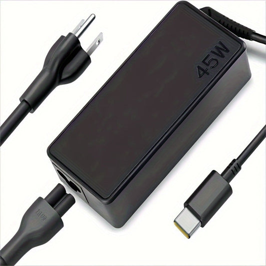 45W USB-C Laptop Charger for Lenovo Chromebook ThinkPad, HP Chromebook Spectre, Dell, Acer, Asus