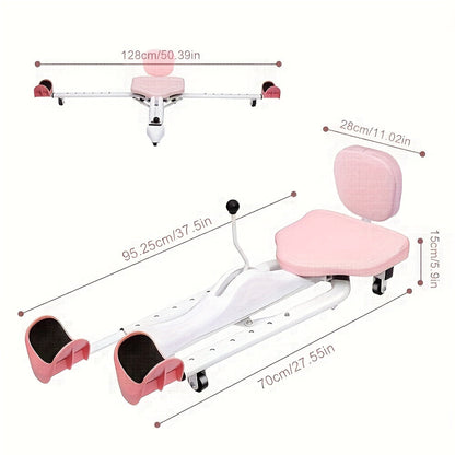 Leg Stretcher Splits Trainer 2-in-1 – 180° Adjustable, 7-Level Foot Support, Backrest & Plank Support, Foldable Ligament Stretcher for Yoga