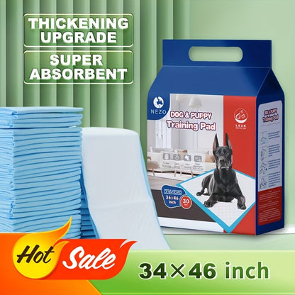 Puppy Pee Pads, Extra Large 34x46 Inch – 6-Layer Leak-Proof Super Absorbent Puppy Pee Pads, 30-Count Pack for Indoor Potty Training