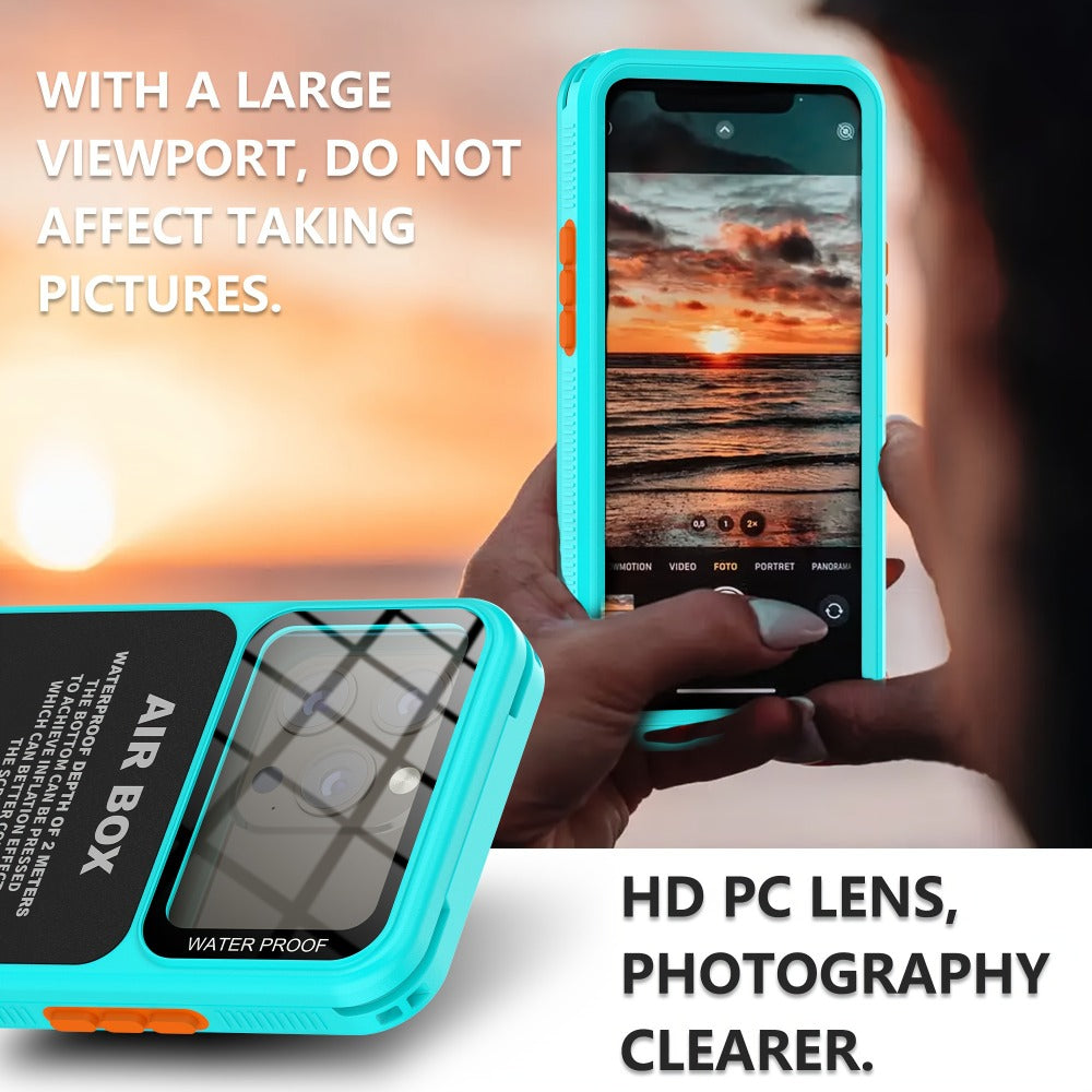 iPhone Case 360° Full Body Shockproof Dustproof Underwater Swimming Surfing Sports Cover for an Everyday Personal Care Routine