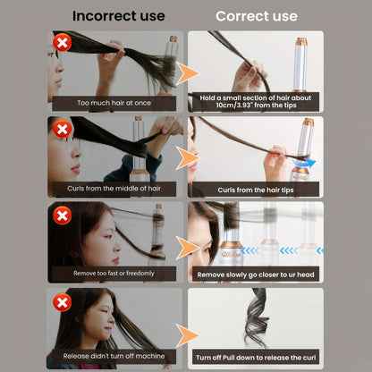 7-in-1 Hot Air Brush Hair Styling Tool with 110, 000 RPM Motor, Diffuser and Attachment Set