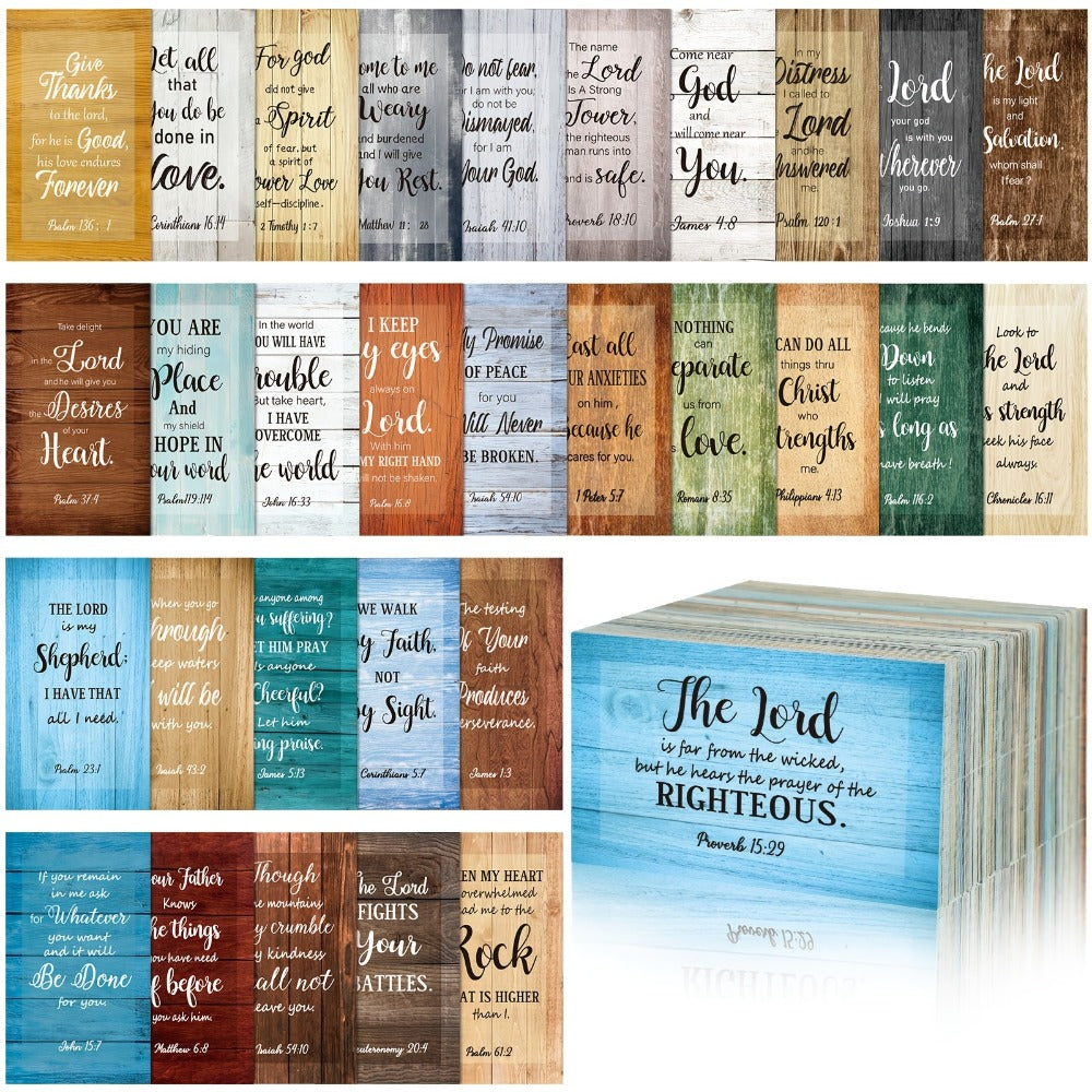 Bible Verse Cards 240 Pcs Bulk, Full Scripture Mini Prayer & Inspirational Quote Cards for Women Men Students