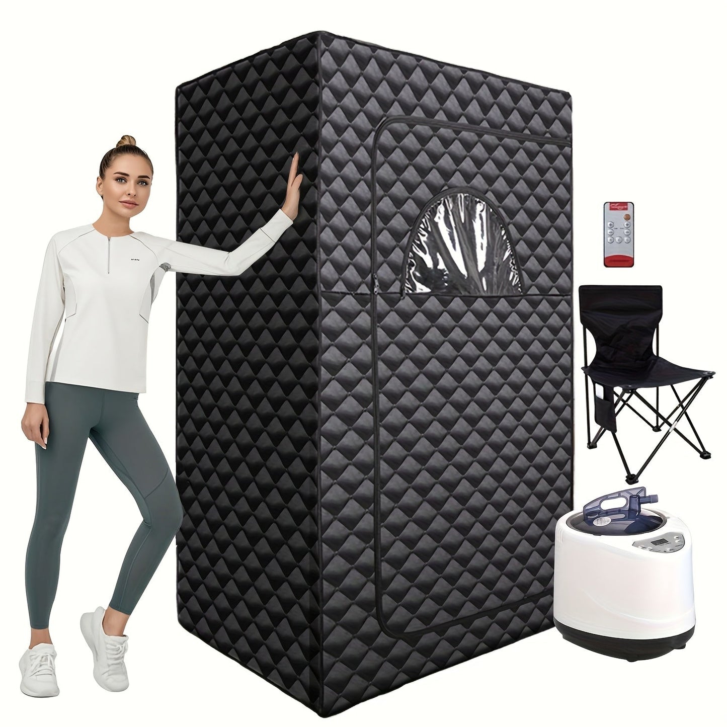 Portable Sauna, Steam Sauna Tent Home Spa Gym Yoga Detox Relaxation for Garden, Patio and Yard Use