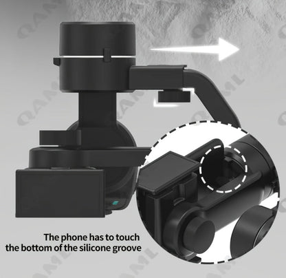 Handheld 3-Axis Smartphone Gimbal Stabilizer with Wireless Bluetooth No App Required Anti-Shake Video Recording