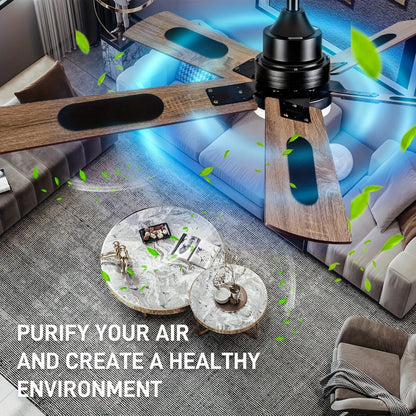 Ceiling Fan Blade Air Purifier Filters 30Pcs | Activated Carbon Odor & Dust Eliminator Pads | Home Kitchen Bedroom Office Indoor Air Quality