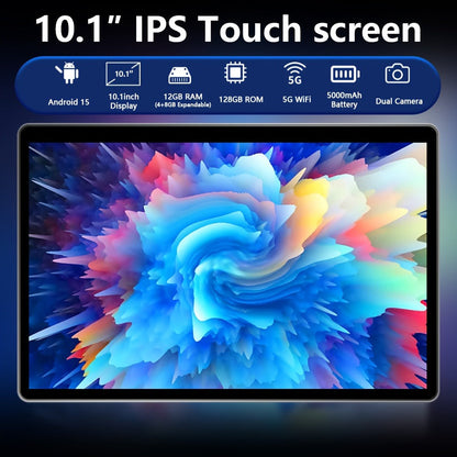 CRELANDER 2-in-1 Tablet 10 Inch 12GB RAM 128GB ROM, W30 Pro 2025 Android Tablet with Keyboard Mouse Stylus Case