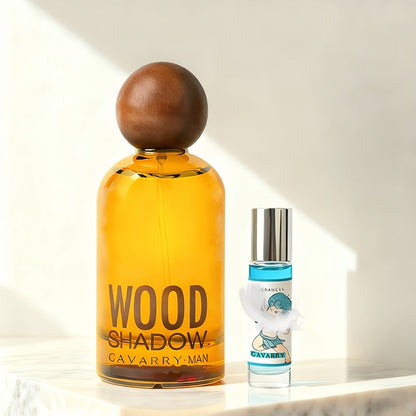 Perfume for Men Wooden-Bottle Spray with a Woody Sandalwood Profile and Two Options in a Distinctive Bottle Presentation
