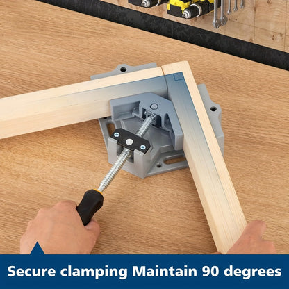 Right Angle Woodworking Clamp Set 2 & 4-Piece, Adjustable Aluminum Alloy Swing Jaw, 90-Degree Corner Clamps for Welding