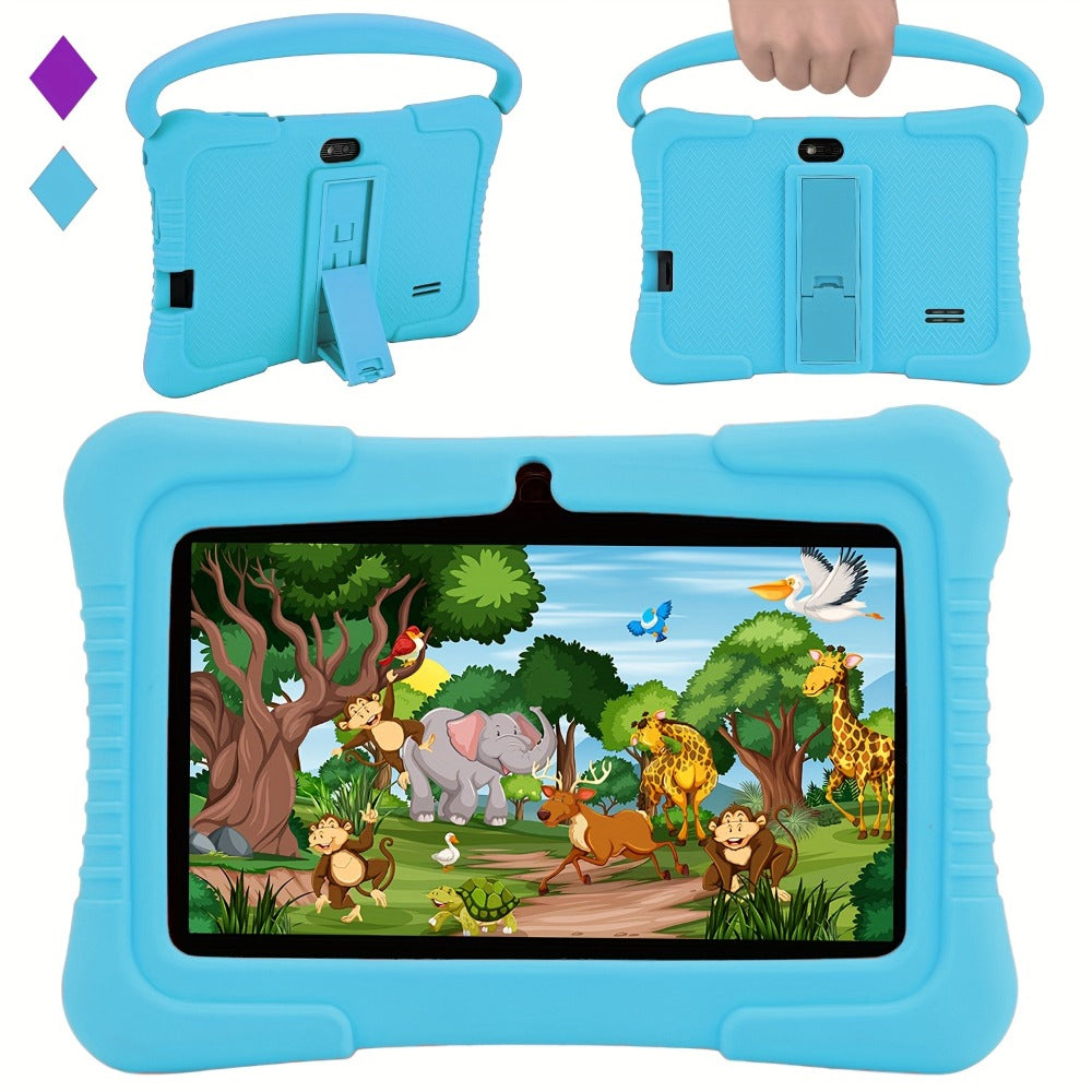 Veidoo 7 Inch Kids Tablet with Drop-Proof Silicone Cover – Eye Protection Screen, WiFi, 2GB RAM 16GB/32GB ROM, Dual Camera