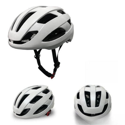 Bike Helmet Breathable with Night Warning Light – Unisex Road & Mountain Cycling Protective Cap | Adjustable Size L (21.26–24”) | Matte