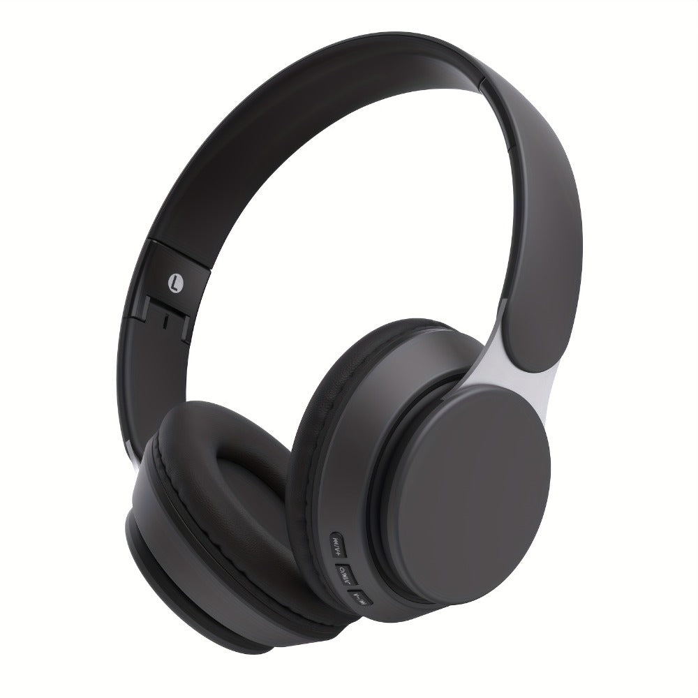 Foldable Wireless Over-Ear Headphones with FM Radio, TF Card Playback, 3.5mm AUX, Microphone and Six Colors