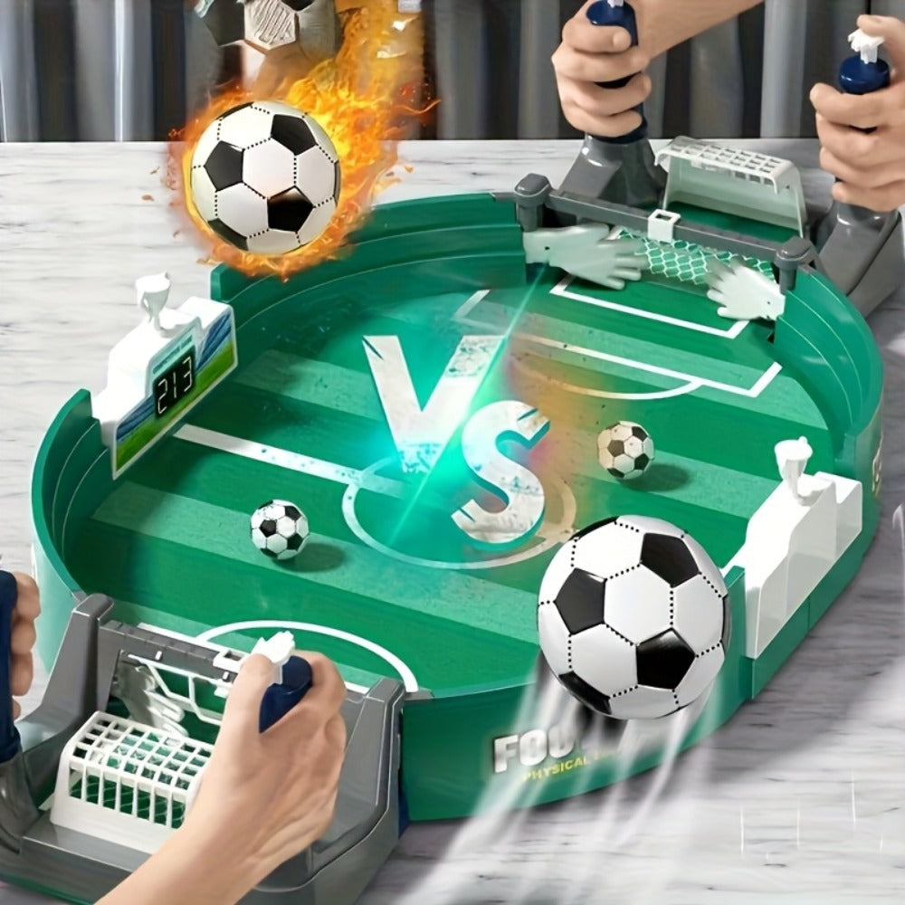 Tabletop Soccer Game for Kids, Portable 2 Player Football Board Game, Parent-Child Competitive Table Football Toy