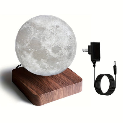 Levitating Moon Lamp Magnetic Floating Spinning Luna Night Light 3 Color Modes LED Moon Light for Entryways, Bedrooms and Living Spaces