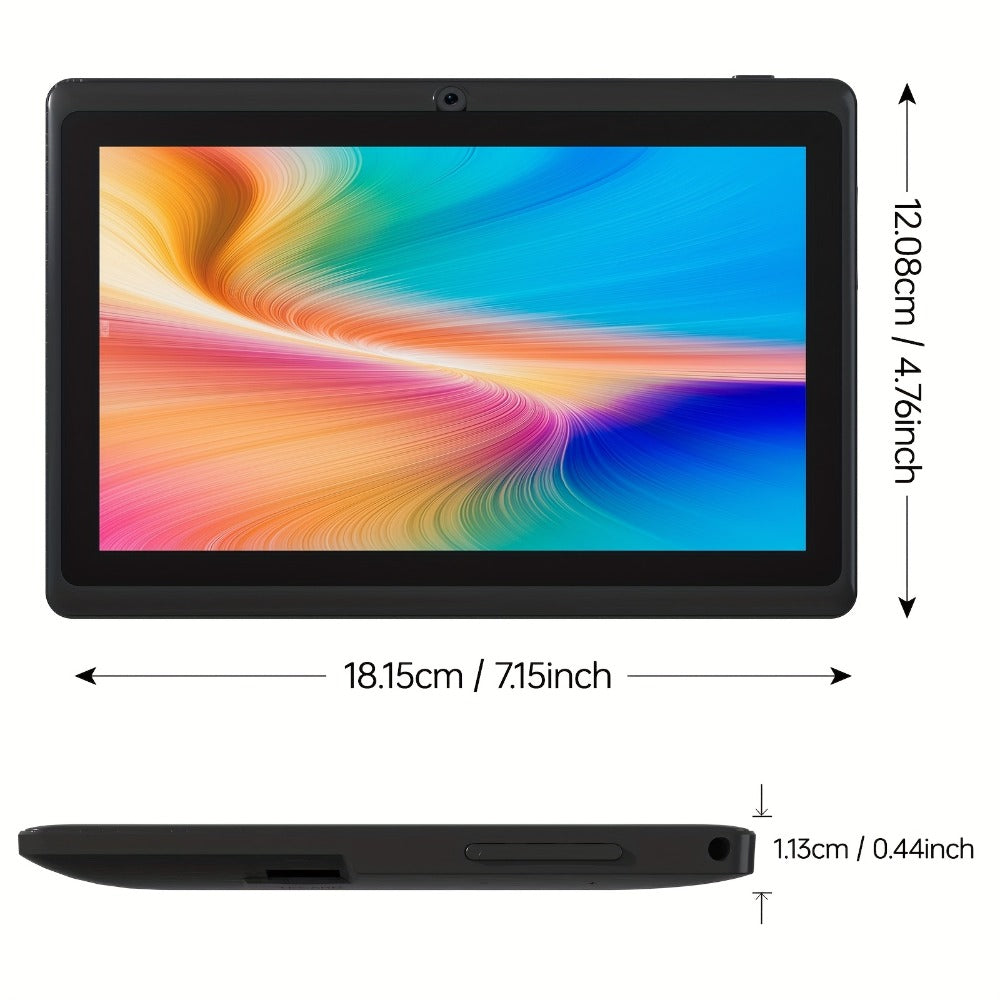Android Tablet 7-Inch with Android 12, 4GB RAM, 32GB Internal Storage, Dual Cameras and 4000mAh Battery