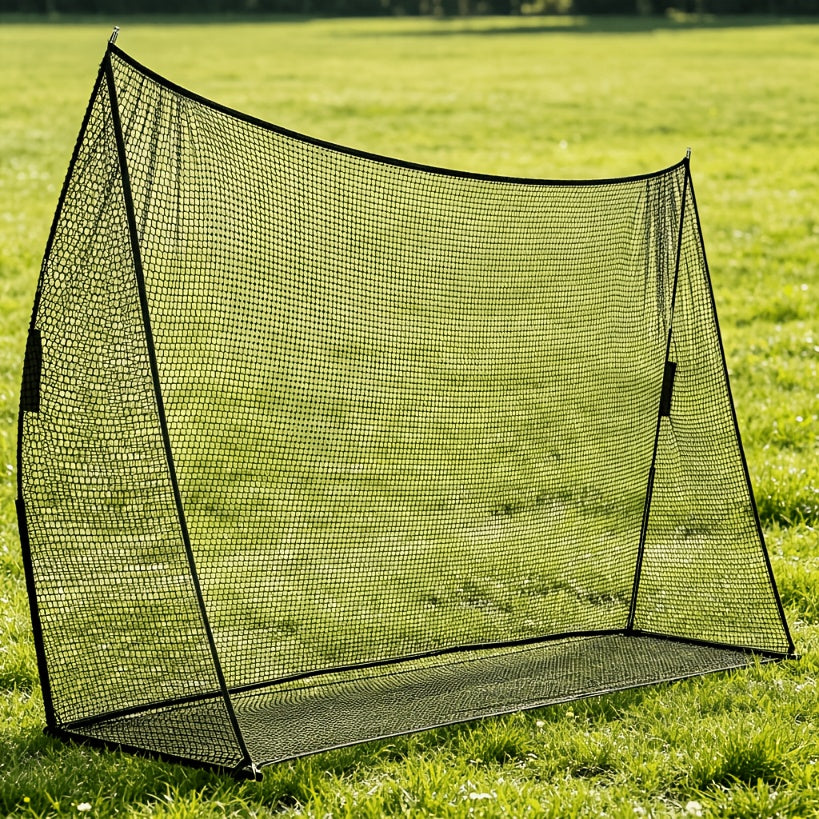 Baseball Softball Training Net 7x7ft with Arch Frame & Carry Bag – Batting & Pitching Practice for All Skill Levels, Black & Red Options