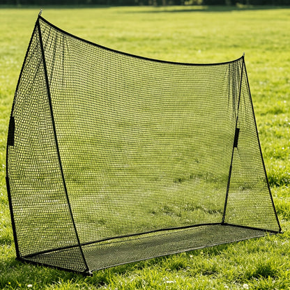 Baseball Softball Training Net 7x7ft with Arch Frame & Carry Bag – Batting & Pitching Practice for All Skill Levels, Black & Red Options