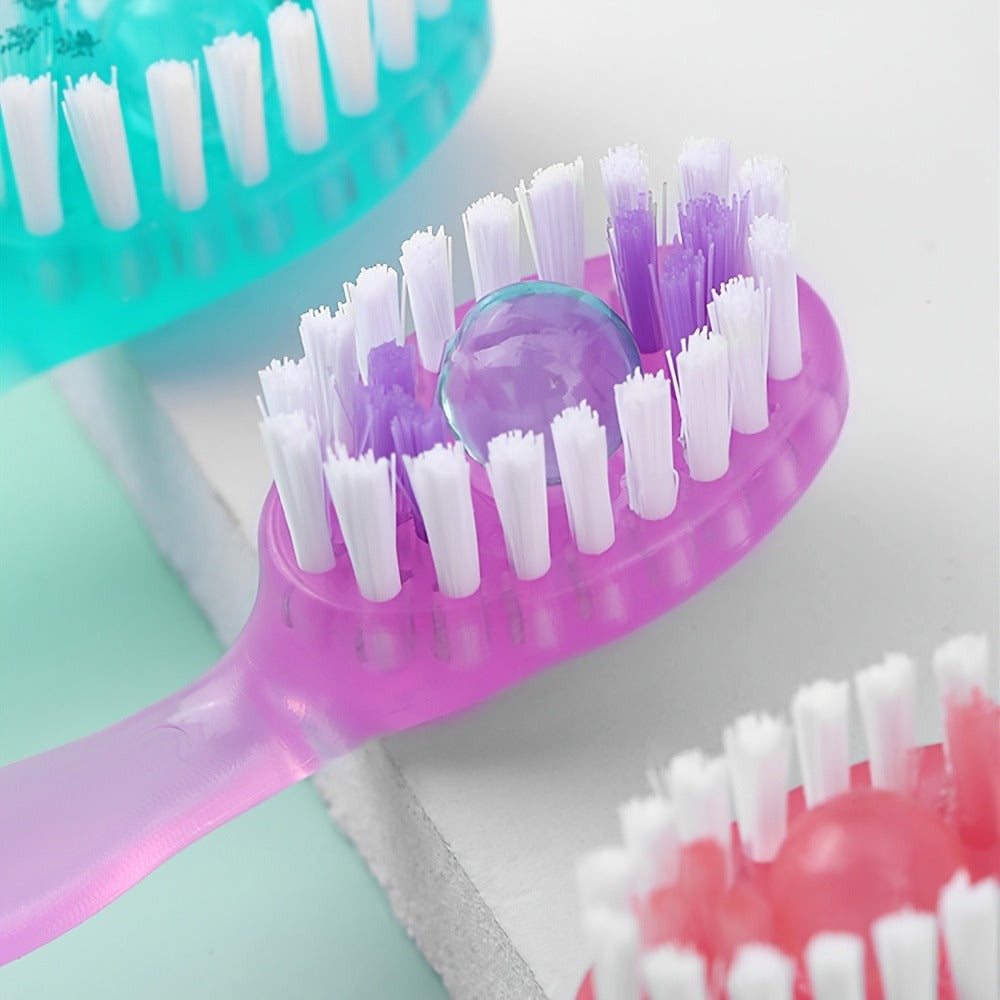 Disposable Toothbrush 24-Pack, Mini Beads No-Rinse Travel Toothbrush, Mixed Flavors, Portable Oral Care Kit for Outdoor Travel