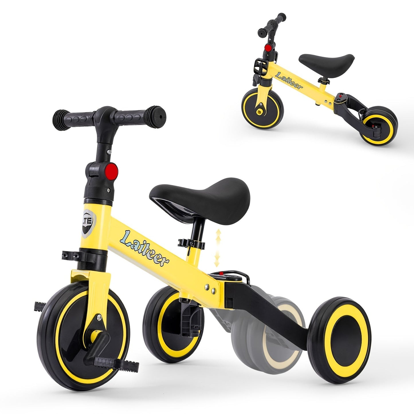 3-in-1 Toddler Balance Bike Convertible Tricycle for Kids Ages 2-5 with the Listed Color, Size or Set Options for Everyday Use