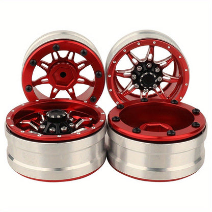 1.9" Beadlock Wheel Rims for RC Crawler 4pcs with the Listed Color, Size or Set Options for Everyday Use