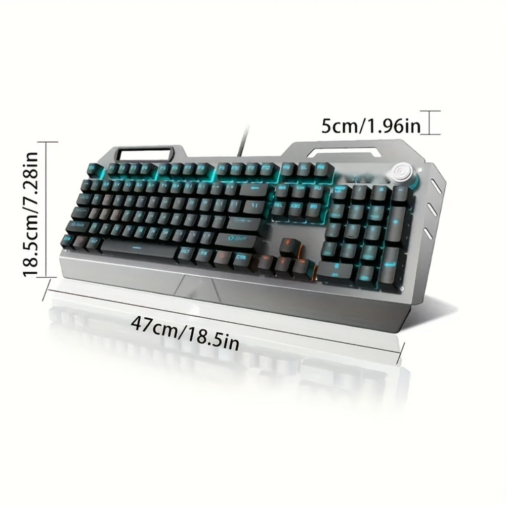RGB Gaming Keyboard and Mouse Combo Wired USB, Backlit Keyboard & Mouse Set for PC Desktop Laptop Windows