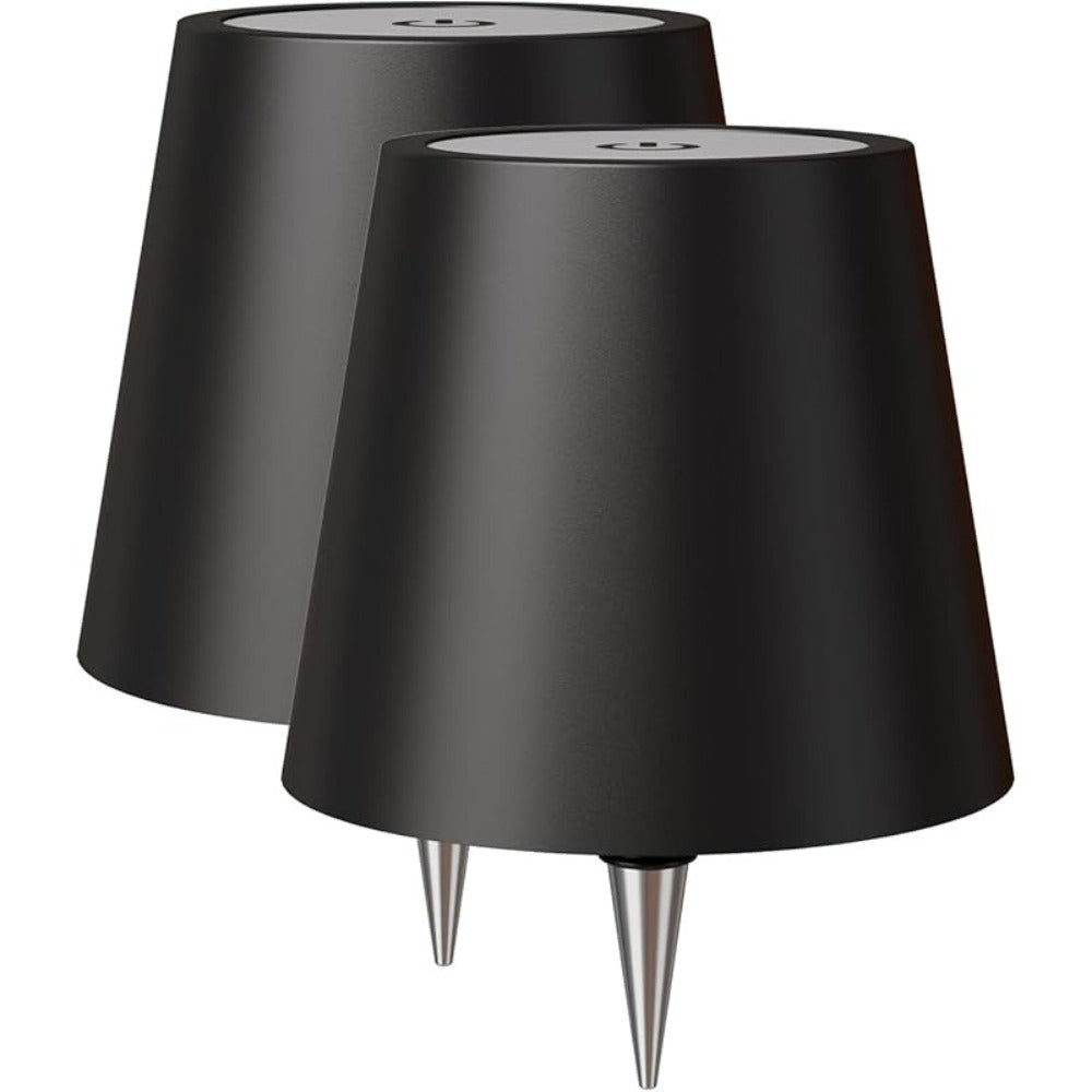 Table Lamp with Rechargeable Bottle-Top LED Shade, Three Color Temperatures, Touch Dimming and Five Options